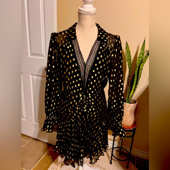 Self Portrait black dress - New size 8 - Picture 1 of 5